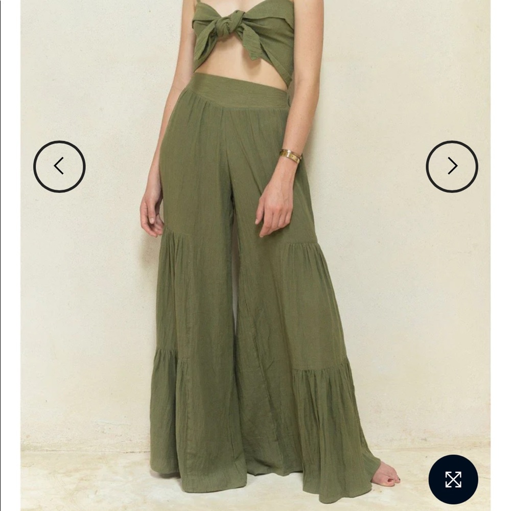 la bikineria gypsy trouser ochre color size small